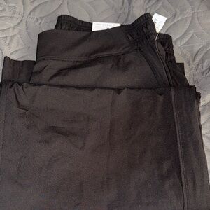 Old Navy Slick Black Joggers